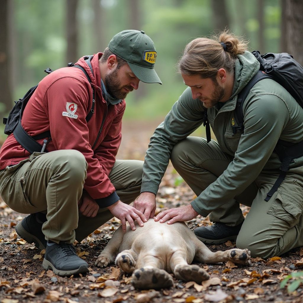 Team training session wilderness safety protocols