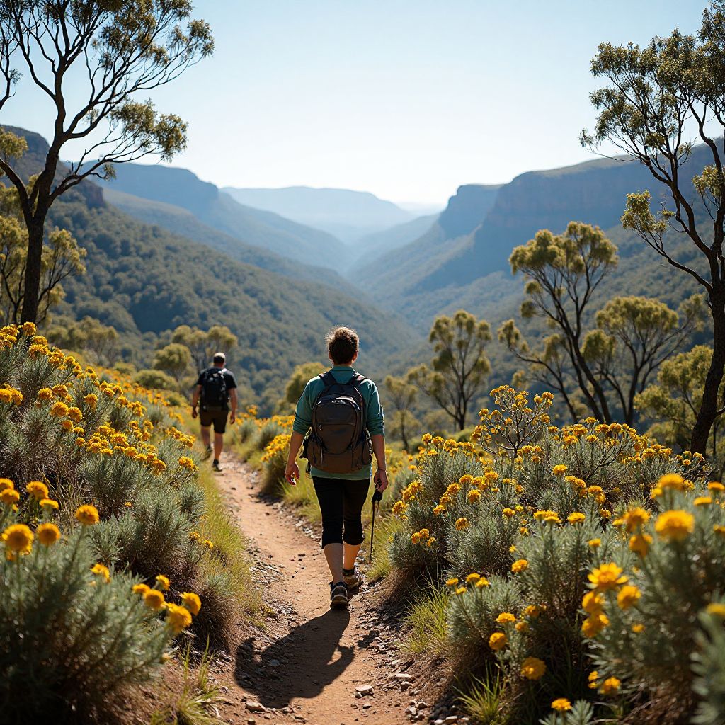 Bushwalking through Australian wilderness trails